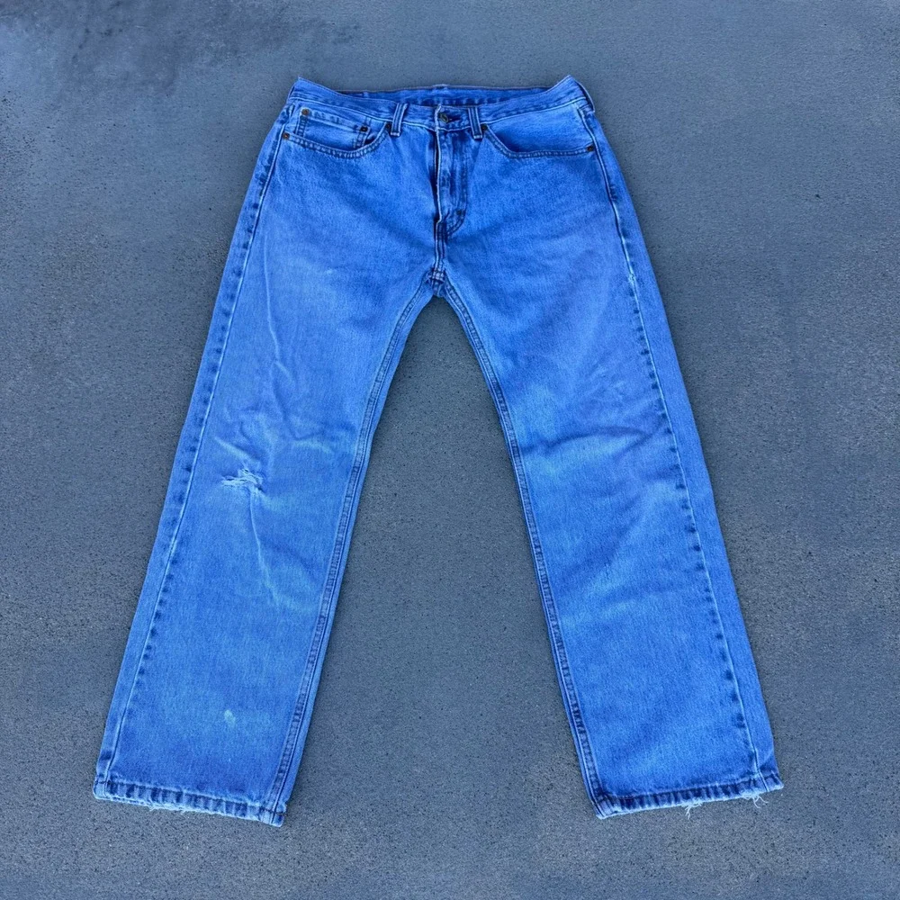 Levi's 505 Mens Jeans 34x30‎ Medium Wash Relaxed Fit Denim 100% Cotton